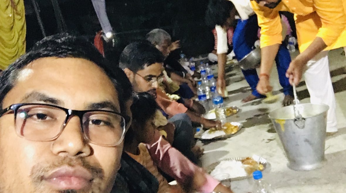 Participating in weaning ceremony