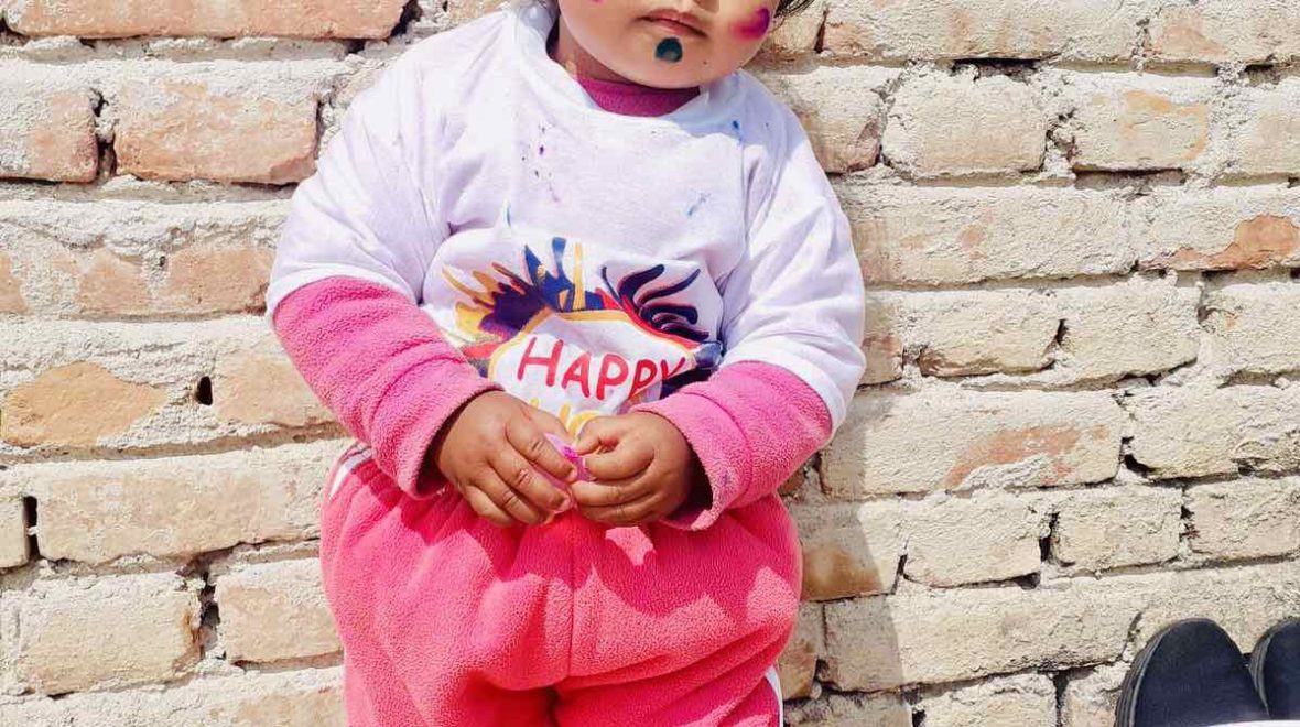 Dilasha my Daughter Enjoying Holy 2079 BS